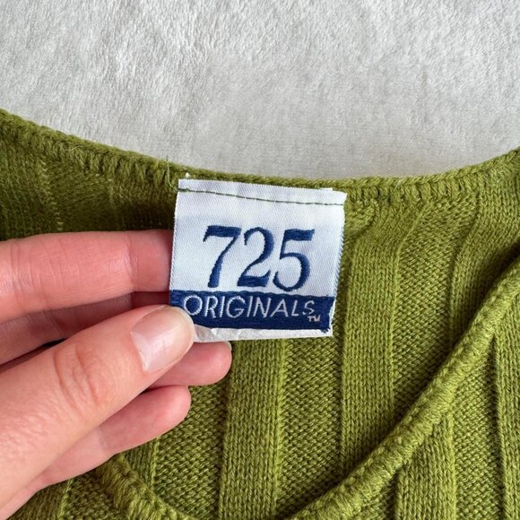 725 originals green knit top - Picture 5 of 7